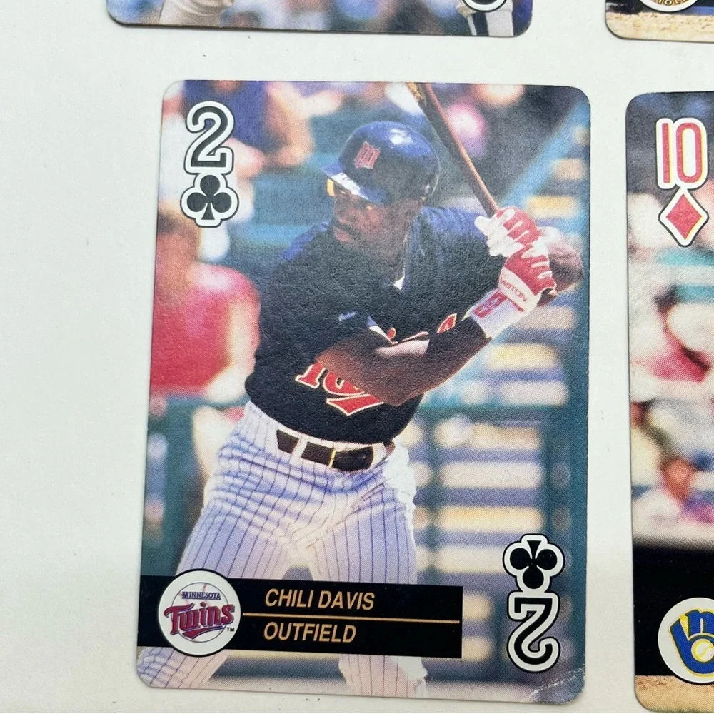 1992 u.s. playing card co. baseball lot‎ of 6 cards ephemera crafts junk journal